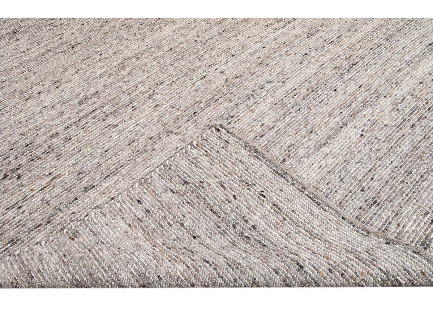 Modern Felted Texture Wool Rug 10 X 14