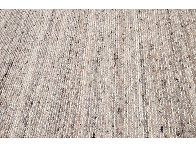 Modern Felted Texture Wool Rug 10 X 14