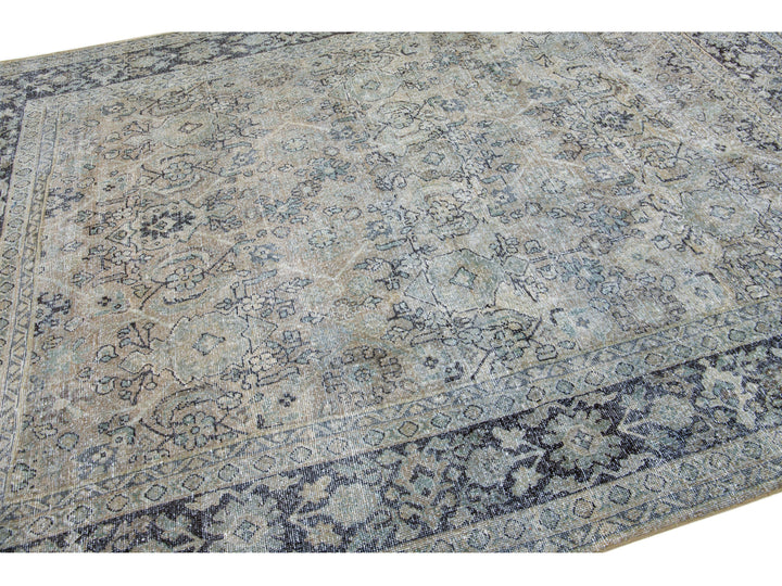 Antique Tabriz Wool Rug 8 X 11