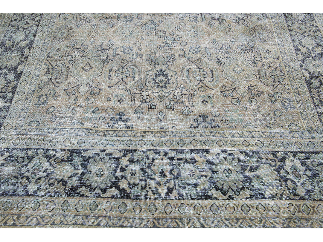 Antique Tabriz Wool Rug 8 X 11