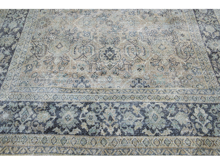 Antique Tabriz Wool Rug 8 X 11