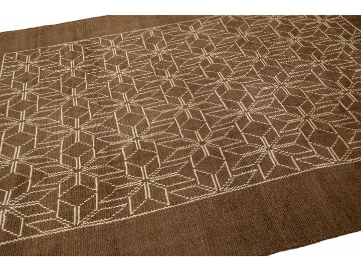 Modern Moroccan Wool Rug 7 X 10