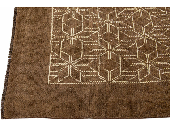Modern Moroccan Wool Rug 7 X 10
