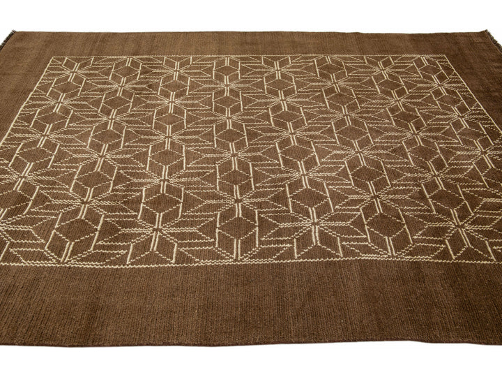Modern Moroccan Wool Rug 7 X 10