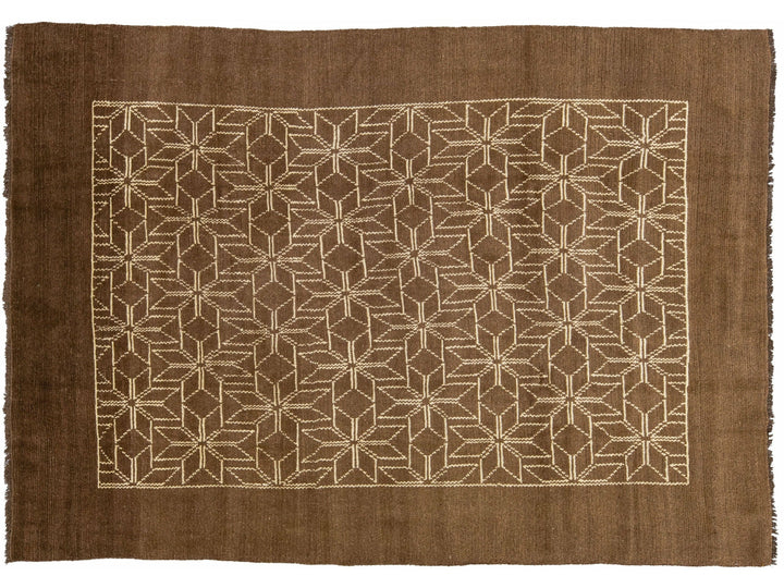 Modern Moroccan Wool Rug 7 X 10