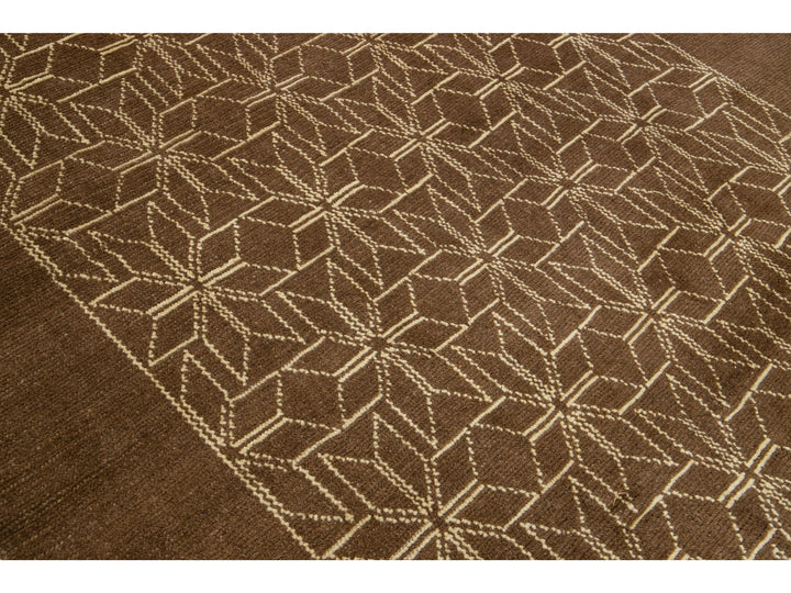 Modern Moroccan Wool Rug 7 X 10