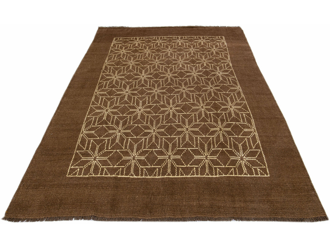 Modern Moroccan Wool Rug 7 X 10