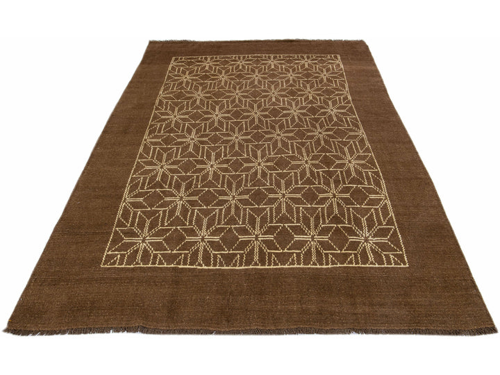 Modern Moroccan Wool Rug 7 X 10