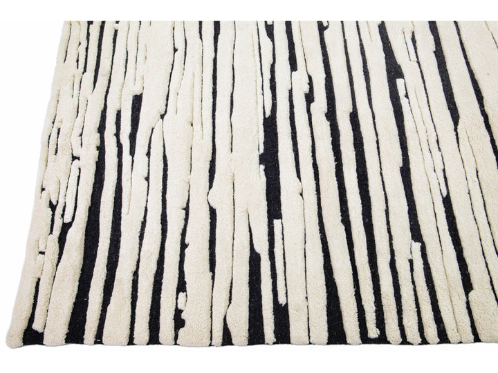 Modern Moroccan Wool Rug 12 X 15