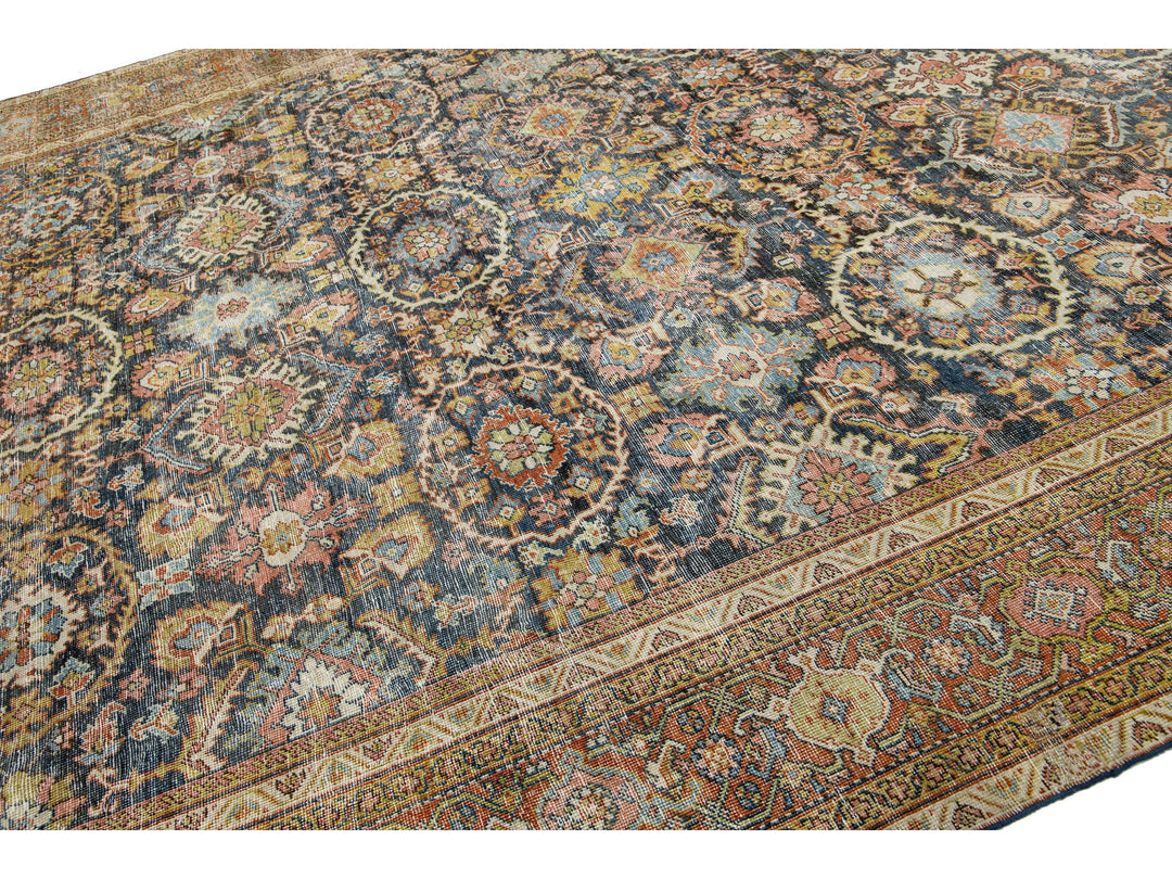 Antique Mahal Wool Rug 10 X 13