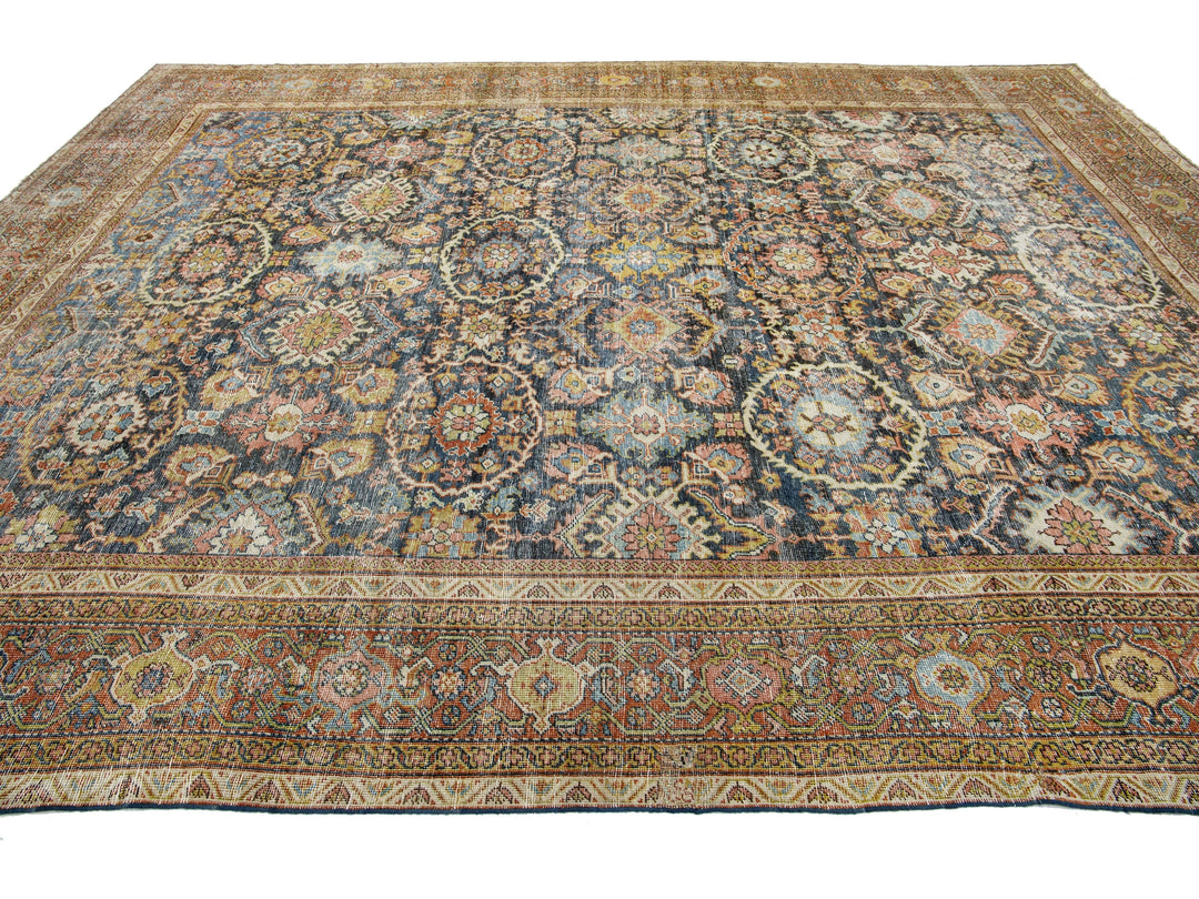 Antique Mahal Wool Rug 10 X 13