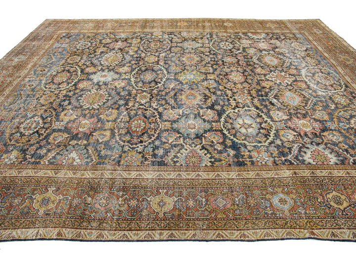 Antique Mahal Wool Rug 10 X 13