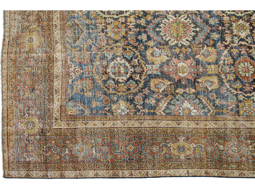 Antique Mahal Wool Rug 10 X 13
