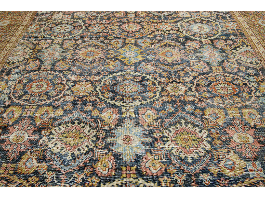 Antique Mahal Wool Rug 10 X 13