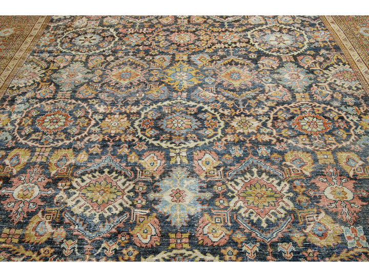 Antique Mahal Wool Rug 10 X 13