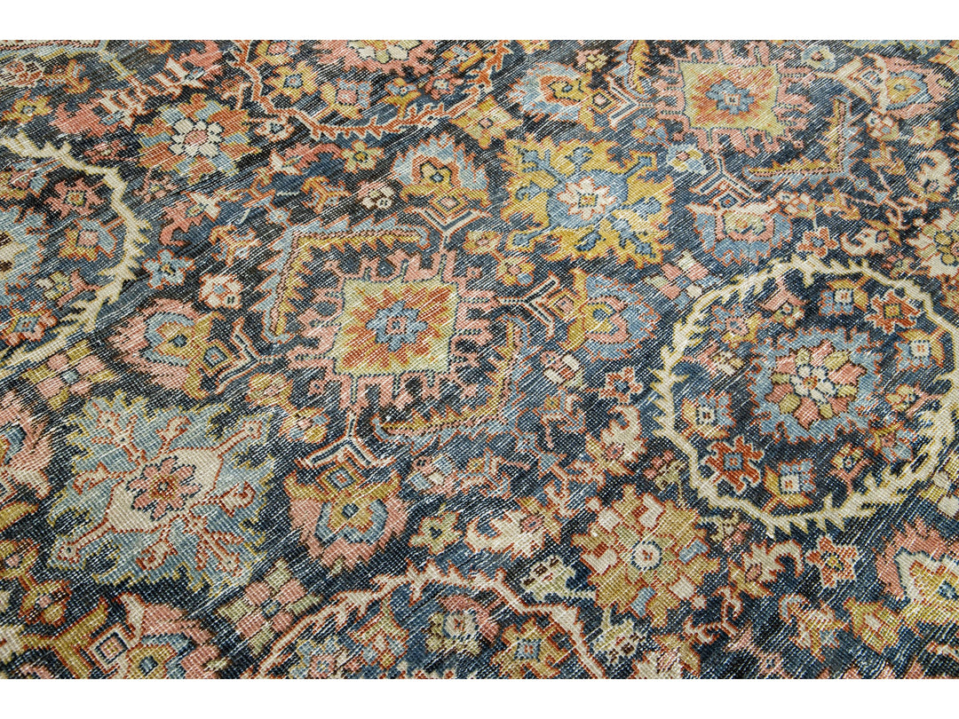 Antique Mahal Wool Rug 10 X 13