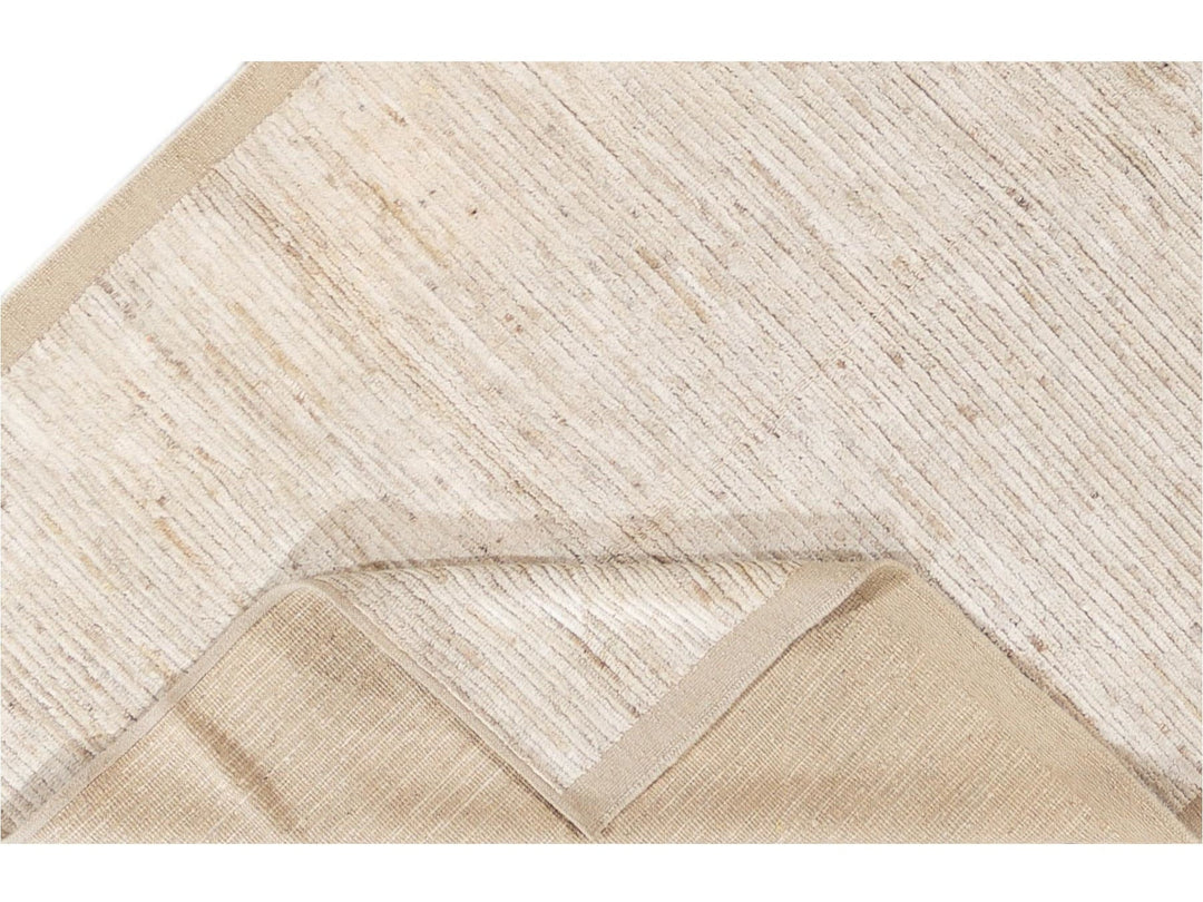 Modern Moroccan-Style Wool Rug 5 X 10