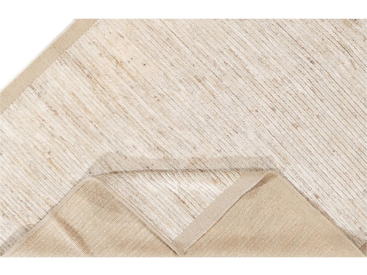 Modern Moroccan-Style Wool Rug 5 X 10