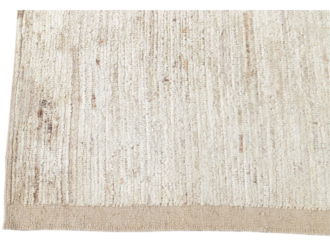 Modern Moroccan-Style Wool Rug 5 X 10