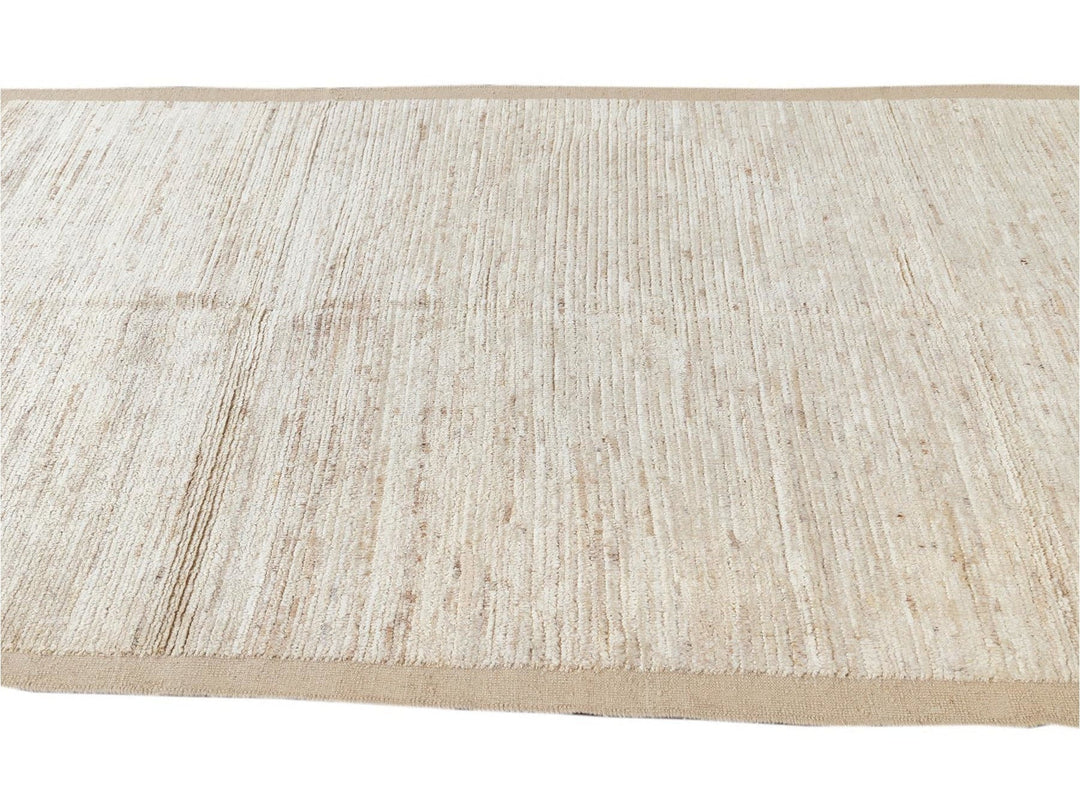 Modern Moroccan-Style Wool Rug 5 X 10