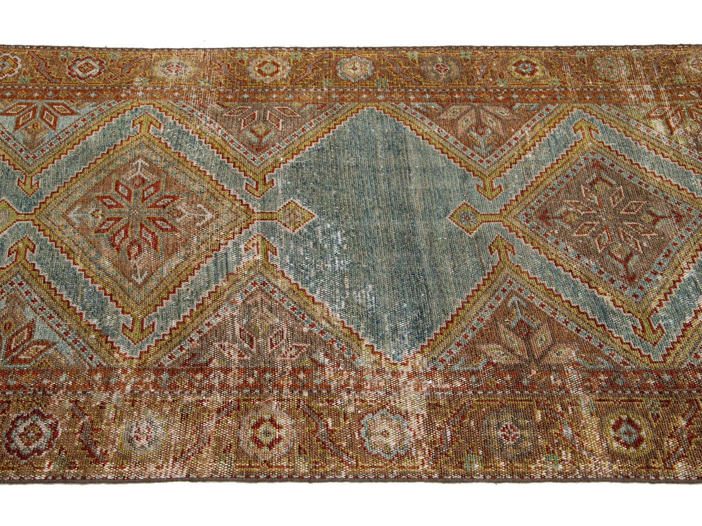 Antique Malayer Wool Runner 3 X 18