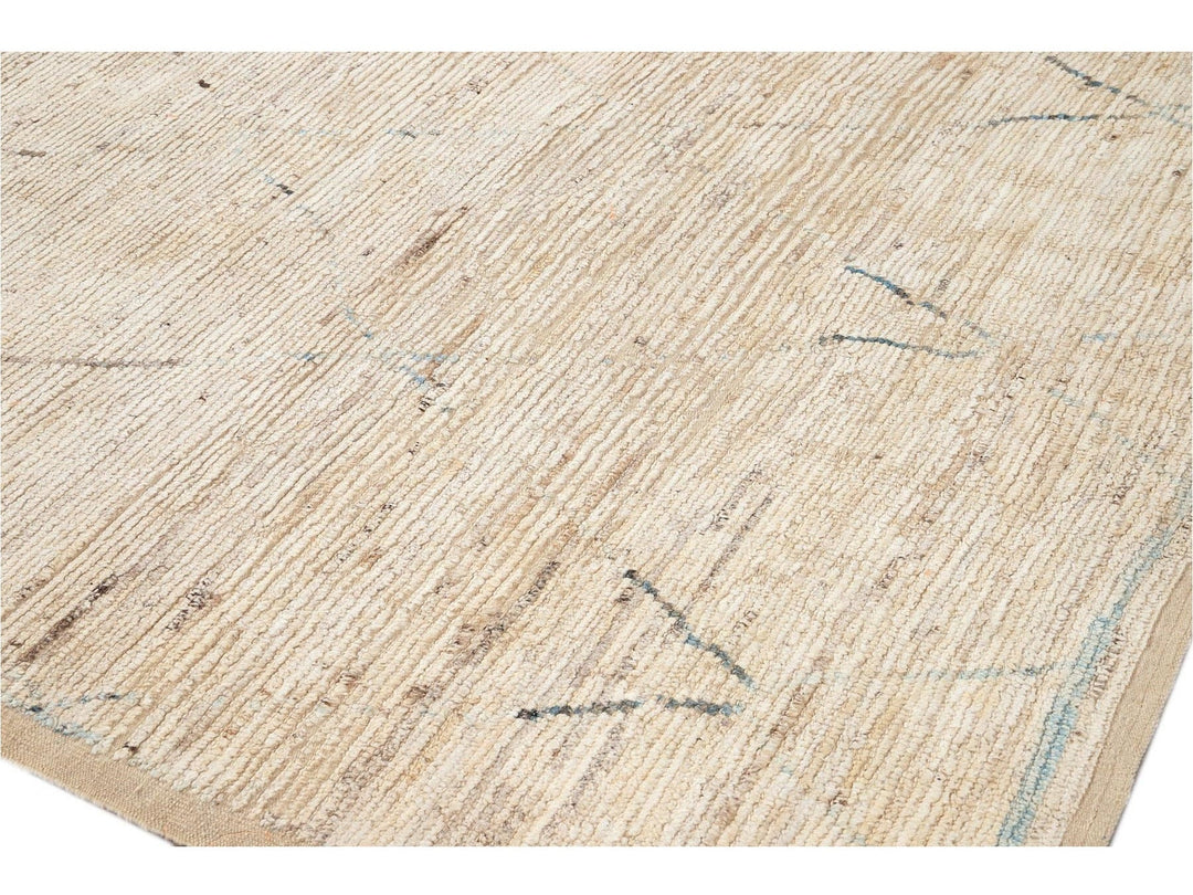 Modern Moroccan-Style Wool Rug 7 X 10