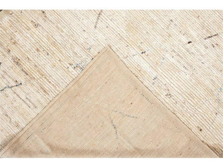 Modern Moroccan-Style Wool Rug 7 X 10