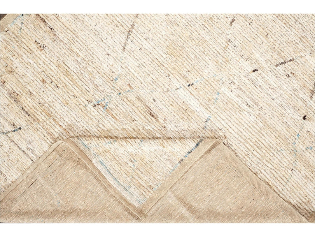 Modern Moroccan-Style Wool Rug 7 X 10