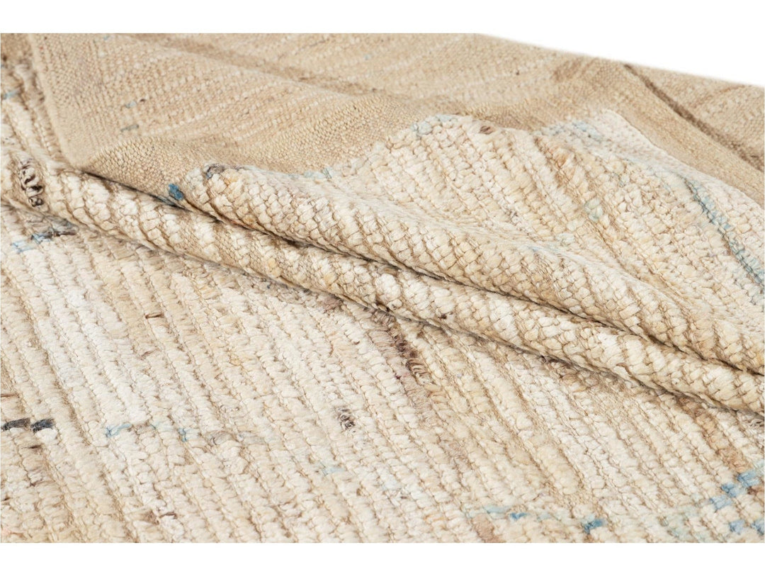 Modern Moroccan-Style Wool Rug 7 X 10