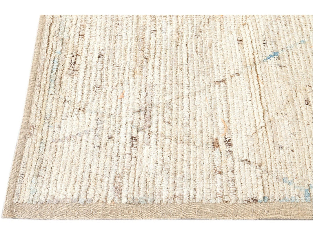 Modern Moroccan-Style Wool Rug 7 X 10