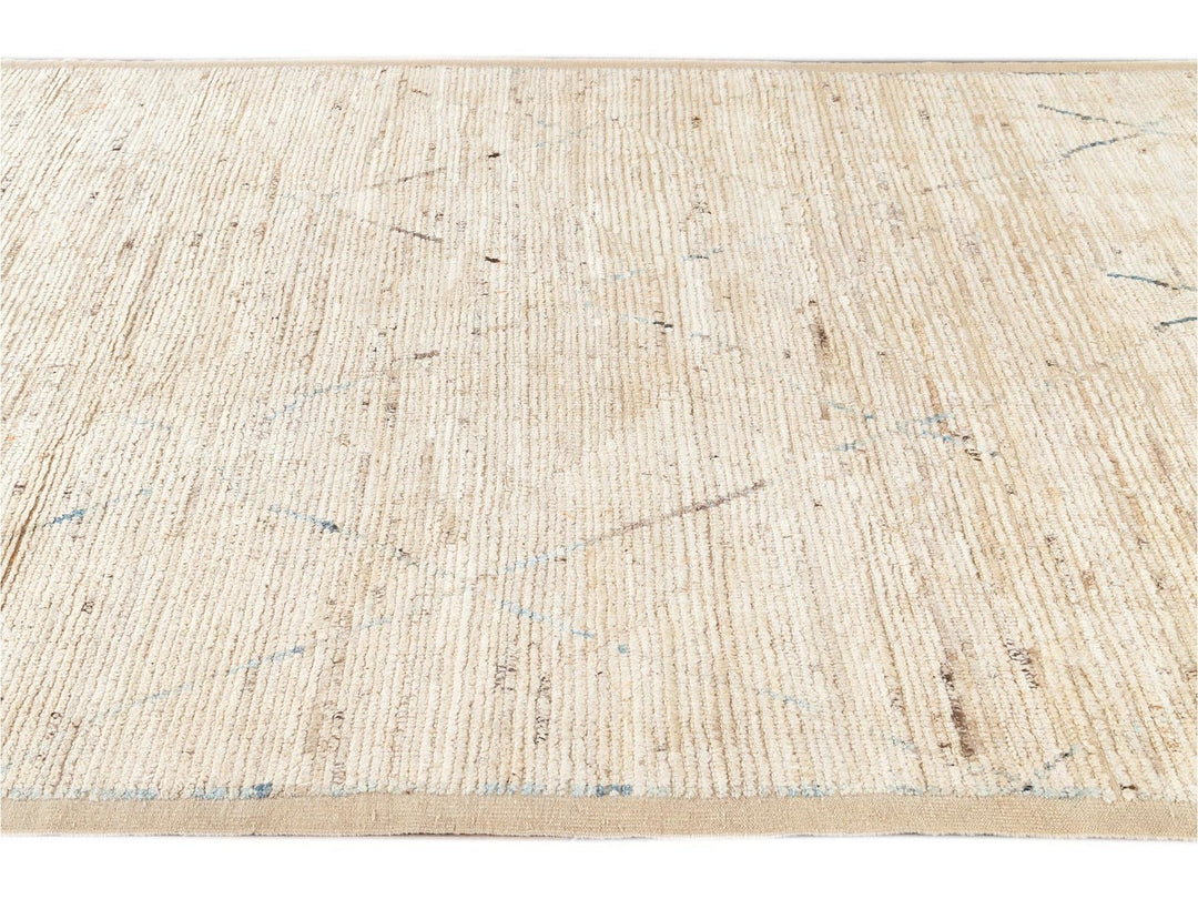 Modern Moroccan-Style Wool Rug 7 X 10