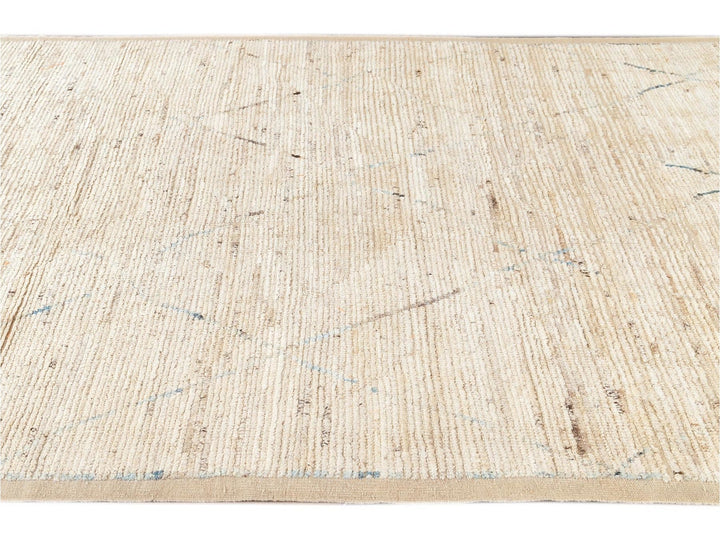 Modern Moroccan-Style Wool Rug 7 X 10