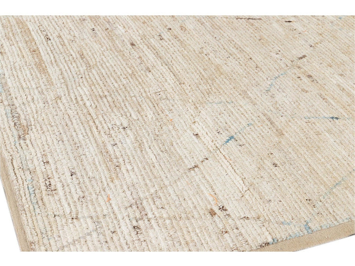 Modern Moroccan-Style Wool Rug 7 X 10