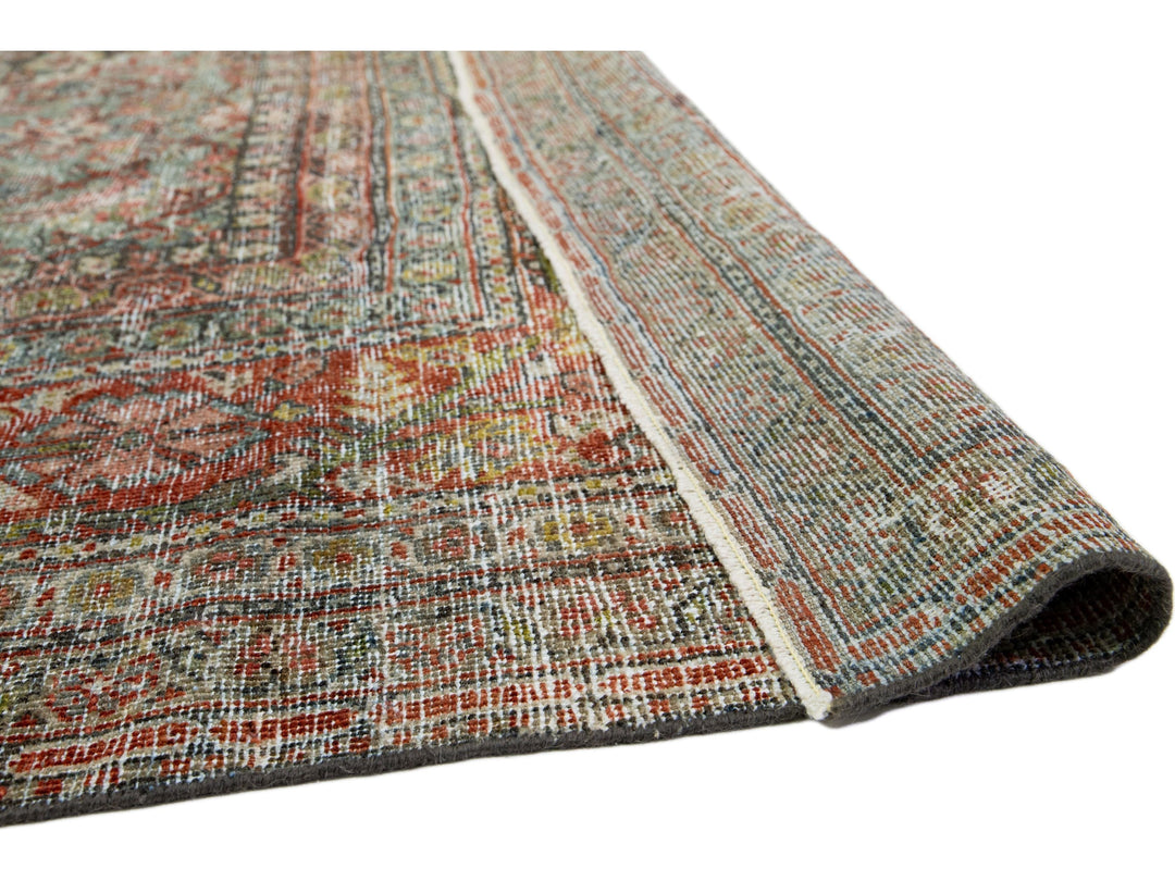 Antique Mahal Wool Rug 10 X 14