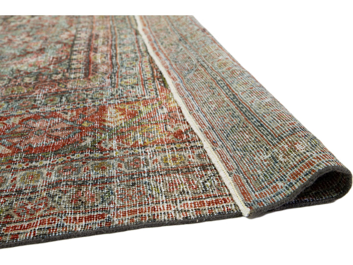 Antique Mahal Wool Rug 10 X 14