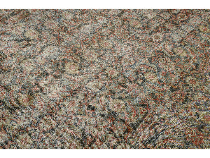 Antique Mahal Wool Rug 10 X 14
