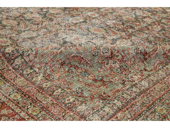 Antique Mahal Wool Rug 10 X 14