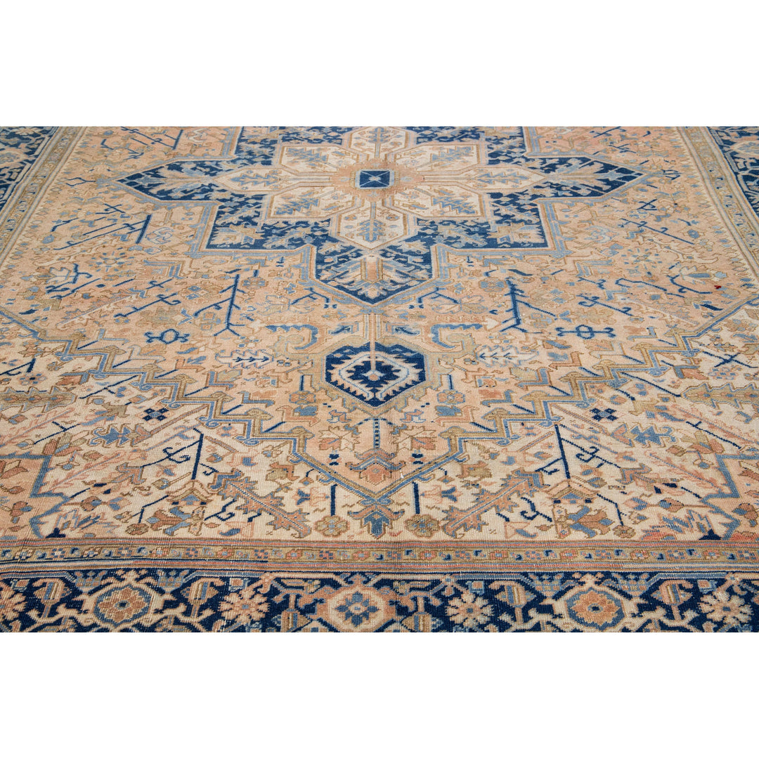 Antique Persian Heriz Wool Rug 10 X 13
