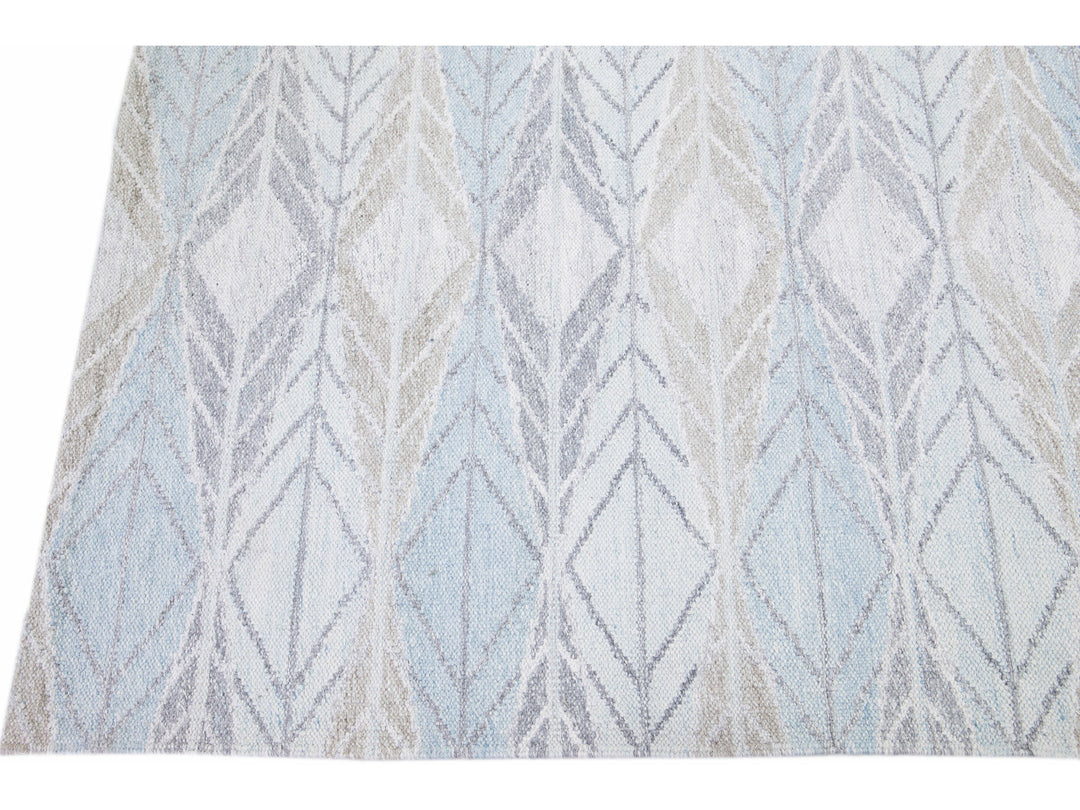 Modern Swedish Wool Rug 10 X 14