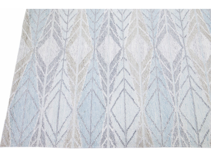 Modern Swedish Wool Rug 10 X 14