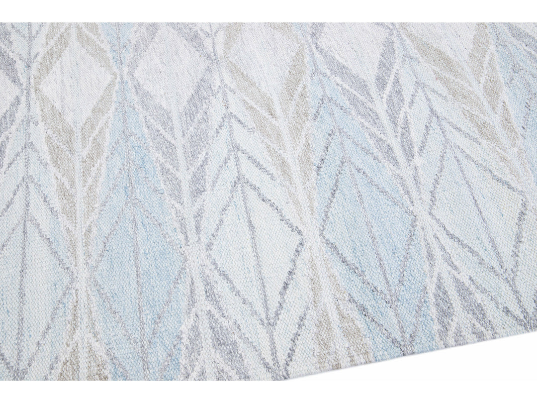 Modern Swedish Wool Rug 10 X 14