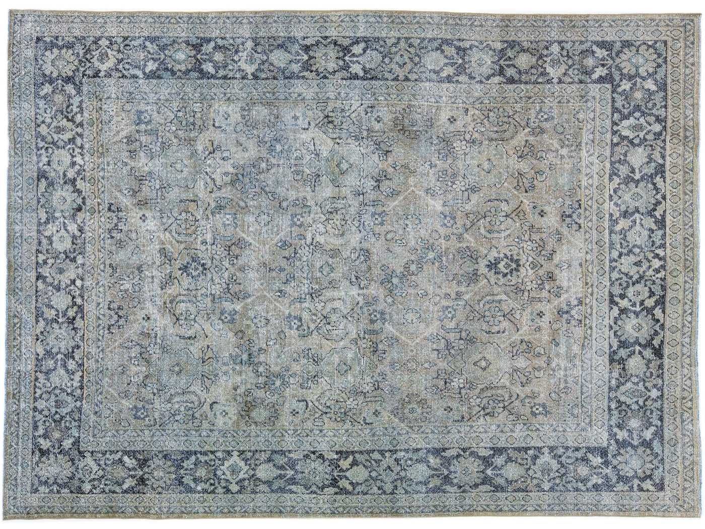 Antique Tabriz Wool Rug 8 X 11