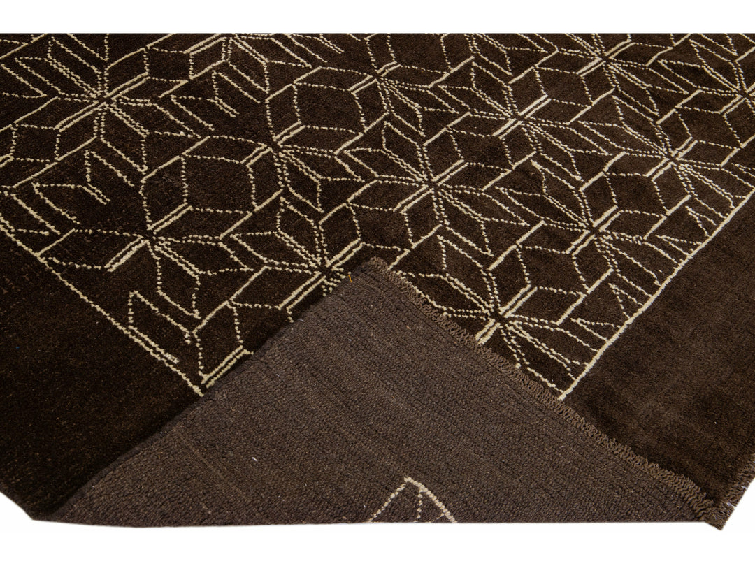 Modern Moroccan Wool Rug 7 X 9