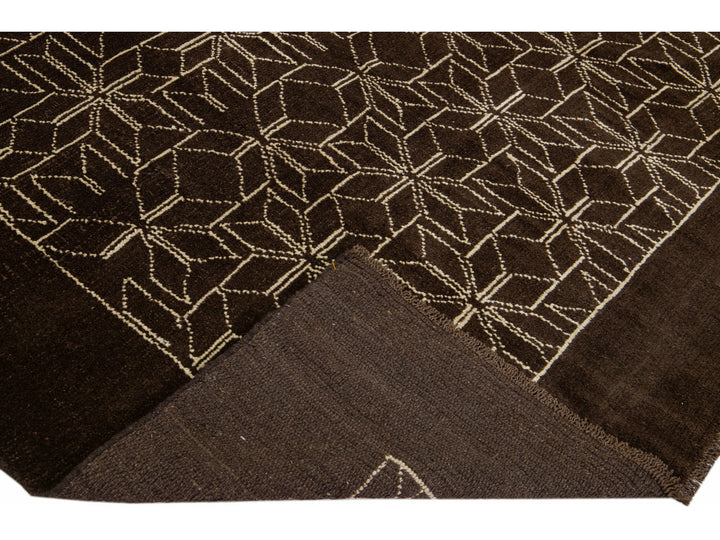 Modern Moroccan Wool Rug 7 X 9