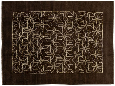 Modern Moroccan Wool Rug 7 X 9