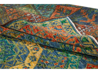 21st Century Modern Mamluk Wool Rug, 9' x 12'