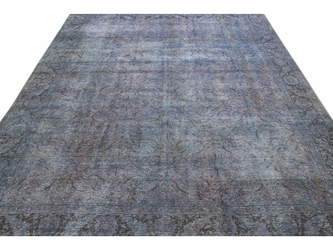 Vintage Overdyed Wool Rug 8 X 10