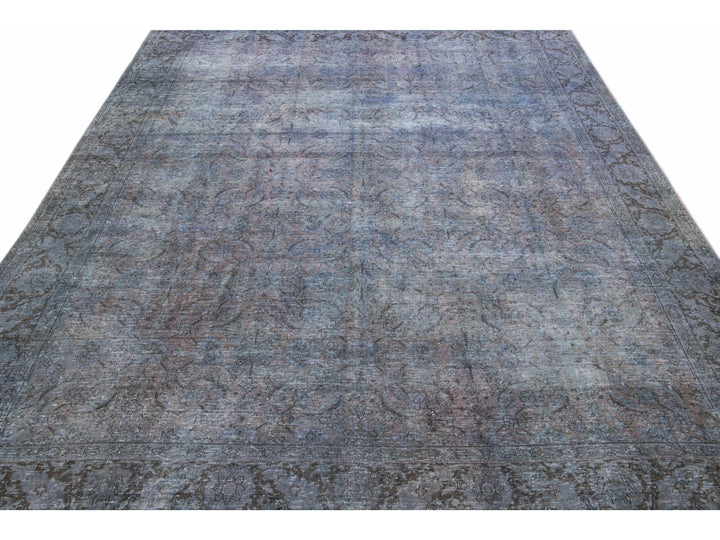 Vintage Overdyed Wool Rug 8 X 10