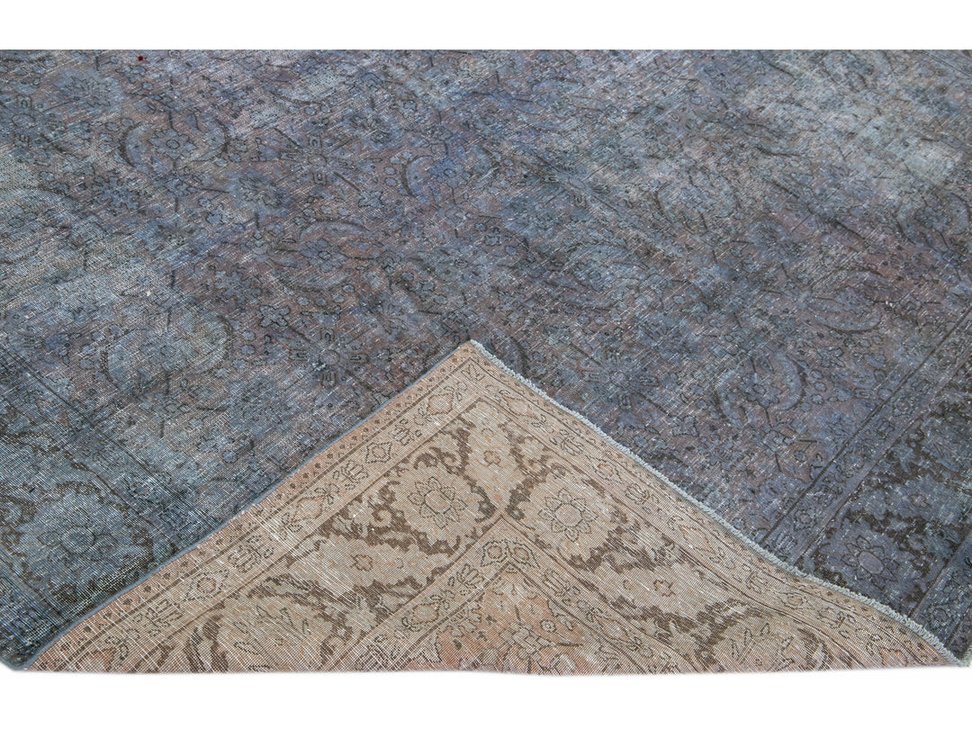 Vintage Overdyed Wool Rug 8 X 10