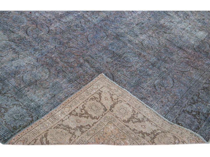 Vintage Overdyed Wool Rug 8 X 10
